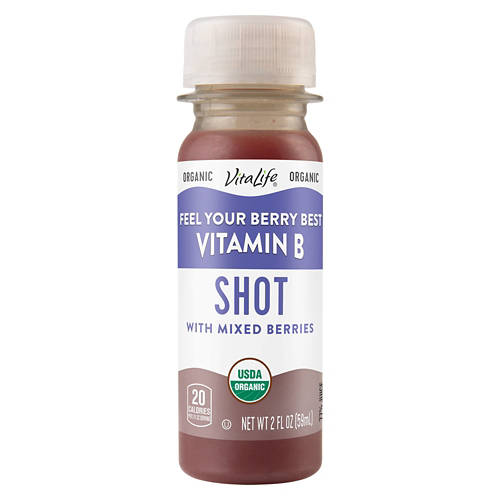 VitaLife Vitamin B Shot With Mixed Berries, 2 fl oz bottle